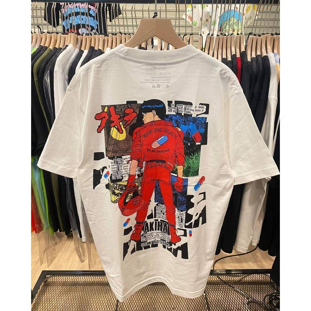 

2024 Anime Akira Front and Rear Splicing Printed High Street Cotton Short-sleeved Men s and Women sHarajuku Graphic T Shirts 4XL