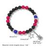 Magnetic Couple Matching Bracelets Best Friend Bracelet Guitar Star Charm Elastic Beaded Wristchain Birthday Jewelry