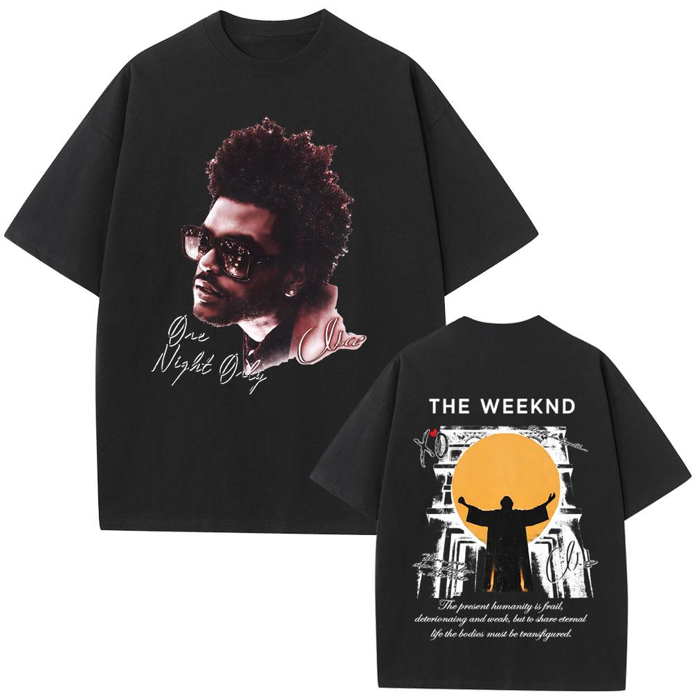 Rapper The Weeknd XO Tour 2026 T Shirt Unisex Women Hip Hop Fashion Pop Music Short Sleeve Tshirt Unisexs Casual Vintage Streetwear