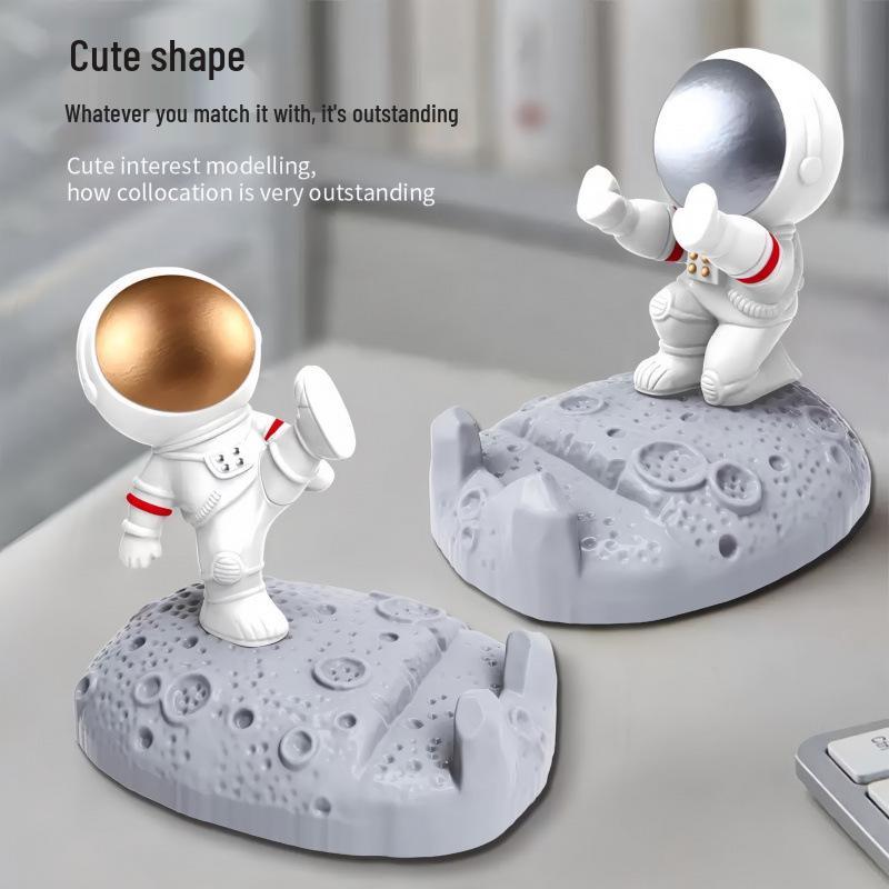 Astronaut Phone Holder: Desktop Stand for Live Streaming & Reading