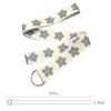 Luxury Trendy Design Nylon Braided Belt Blue Flower Jeans Waistband Casual Canvas Strap