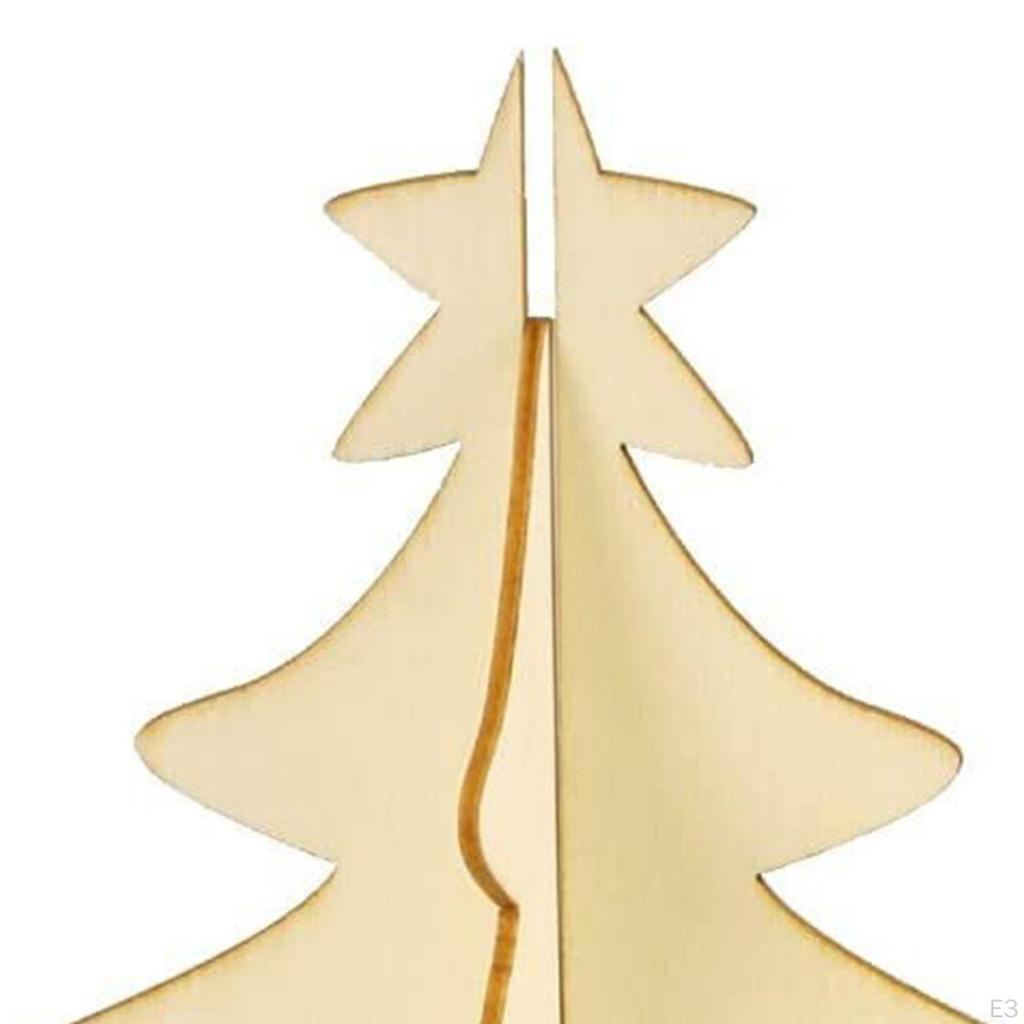 Christmas Tree Wood Slices Painting Set Graffiti Crafts Smooth DIY Art