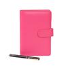 Custom Notebook Planner Organizer Binder Cover Refillable 6 Ring PU Leather A6 Budget Money Saving Binder