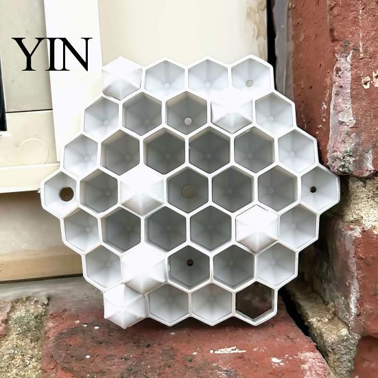 Fake Wasp Nest for Garden 3D Printed Realistic Red Hornet Decoy Nest, Weatherproof Physical Deterrent, Trap Chemical-Free Hanging Outdoor Eaves Trees