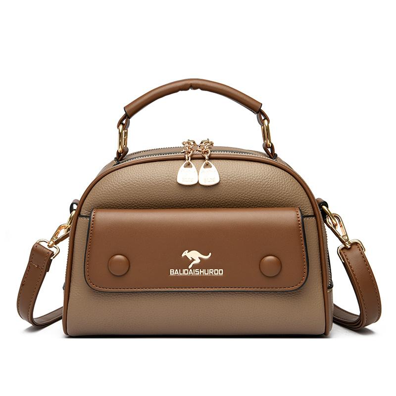 Soft PU leather women's bag Large capacity shoulder bag Crossbody messenger casual women's bag