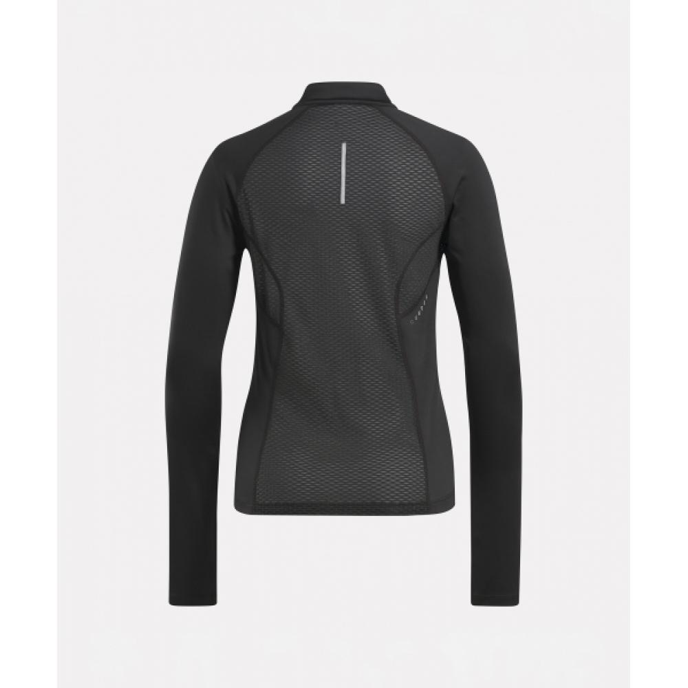 Reebok Running Half Zip Up T Shirt  W    Black  100075413
