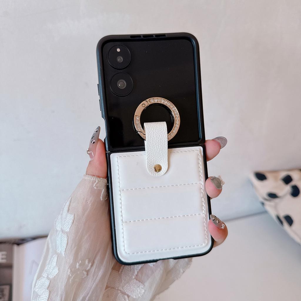 Ring Buckle Suitable Mixflip2 Phone Case Folding Mixflip Leather Pattern Protective Cover