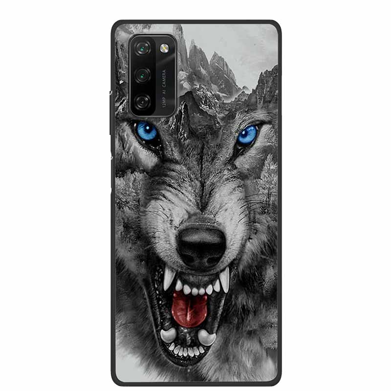 Per Custodia Blackview A100 Animali Morbido Silicone TPU Cover Posteriore per BlackviewA100 Lupo Antiurto Protezione Paraurti Capa