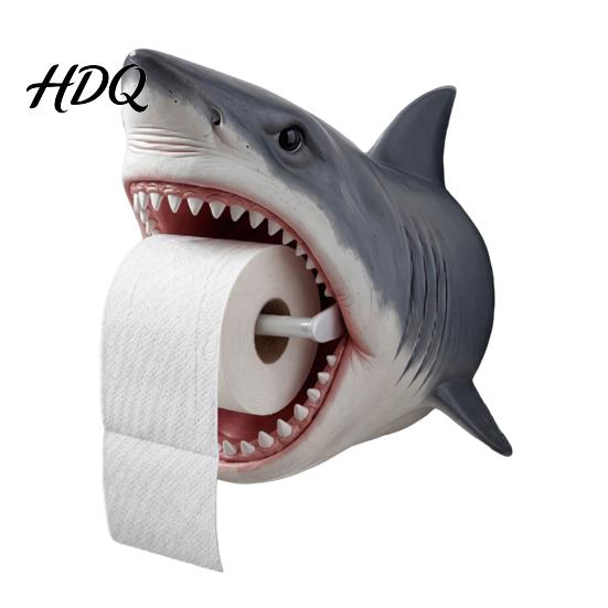 Elegant Bathroom Tissue Rack Toilet Paper Roll Holder Turtle/Shark Design Wall Mount
