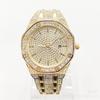 Hip Hop Mc Style Quartz Watch With Calendar And Steel Band For Casual Wear
