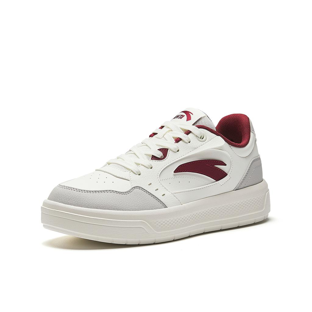 Anta Light Breeze 2 Skateboard Shoes Men's White Gray Red 912618018-2