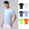 Men's Quick-Dry Athletic T-Shirt, Breathable Textured Crew Neck Short Sleeve Workout Top