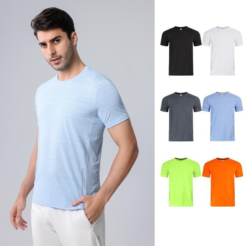 Men's Quick-Dry Athletic T-Shirt, Breathable Textured Crew Neck Short Sleeve Workout Top