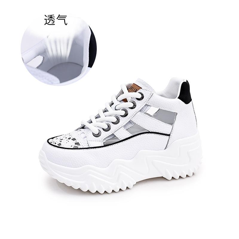 Leather Sandals Women's 2025 Summer New Women's Flat-bottomed Comfortable Retro High-top Fashion Platform Beach Women's Shoes