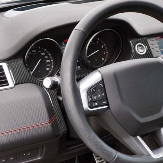 Carbon Fiber Interior Dashboard Edge Cover Trim For Land Rover Discovery Sport