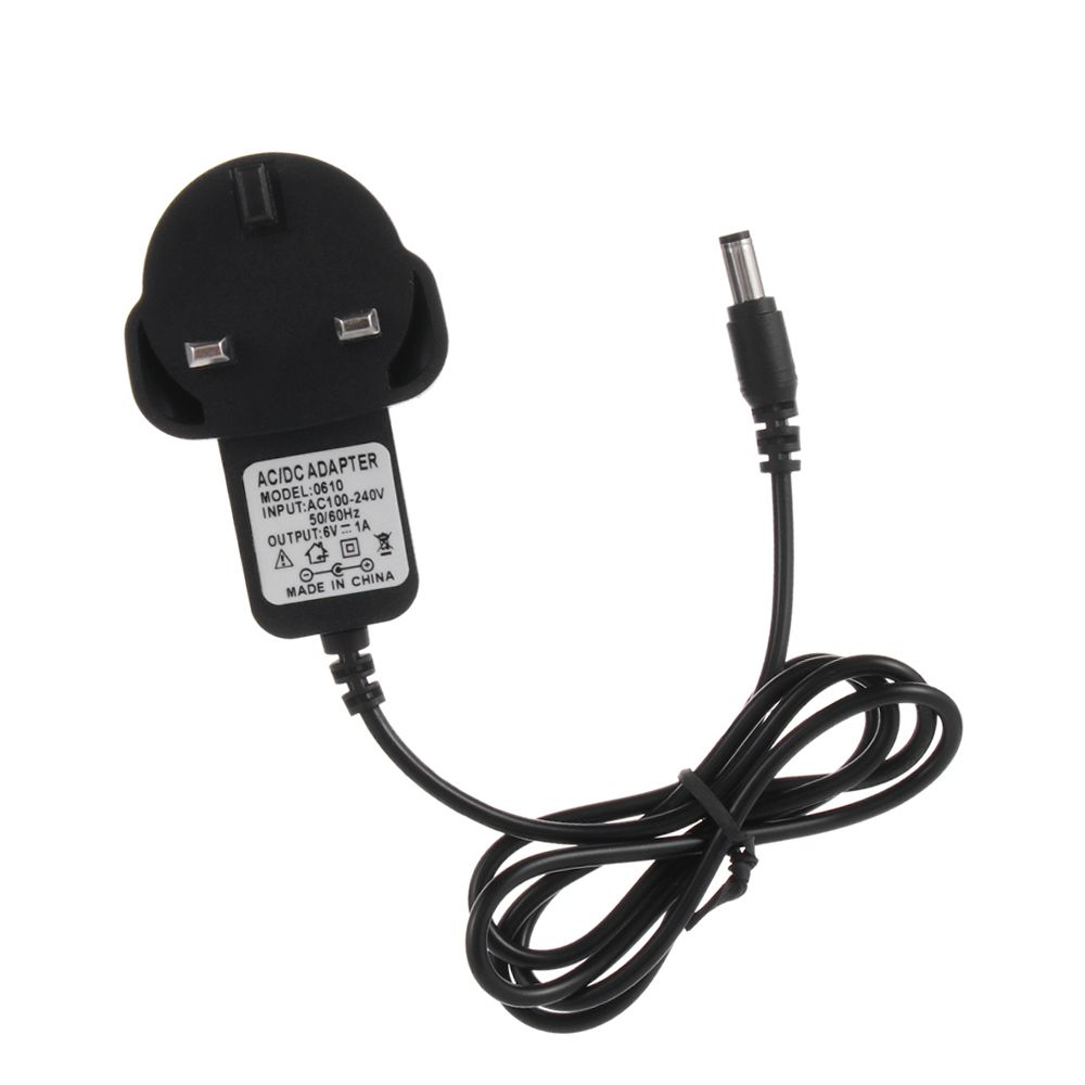 100-240V Transformer Mains 6V 1A Battery Charger AC/DC Adapter Power Supply