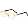 Intelligent Zoom Presbyopia Glasses for Men & Women - Frameless Brown Crystal HD Far Sighted Glasses with Anti-Blue Light & Anti-Fatigue Design