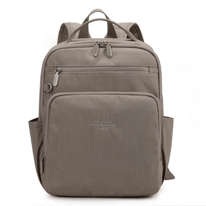 Kompakter Rucksack mit Reißverschluss-Vordertasche Rucksack Damen Reise Leichter Nylon Hochwertige Umhängetasche