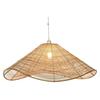 Suspension - 64 x 64 x 34 cm - Marron clair - Rotin - 50 W - Design contemporain