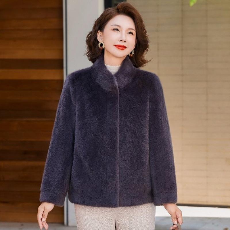 Winter mink velvet jacket women's light luxury new autumn and winter noble imitation fur coat short