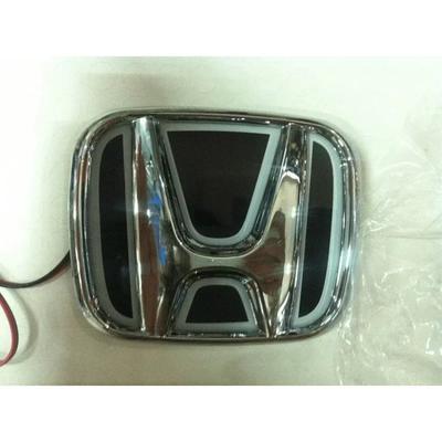 5D LED Car Rear Emblem Light Badge Sticker for Logo Compatible with Civic Accord Odyssey Pilot CRV XRV City Auto Decals