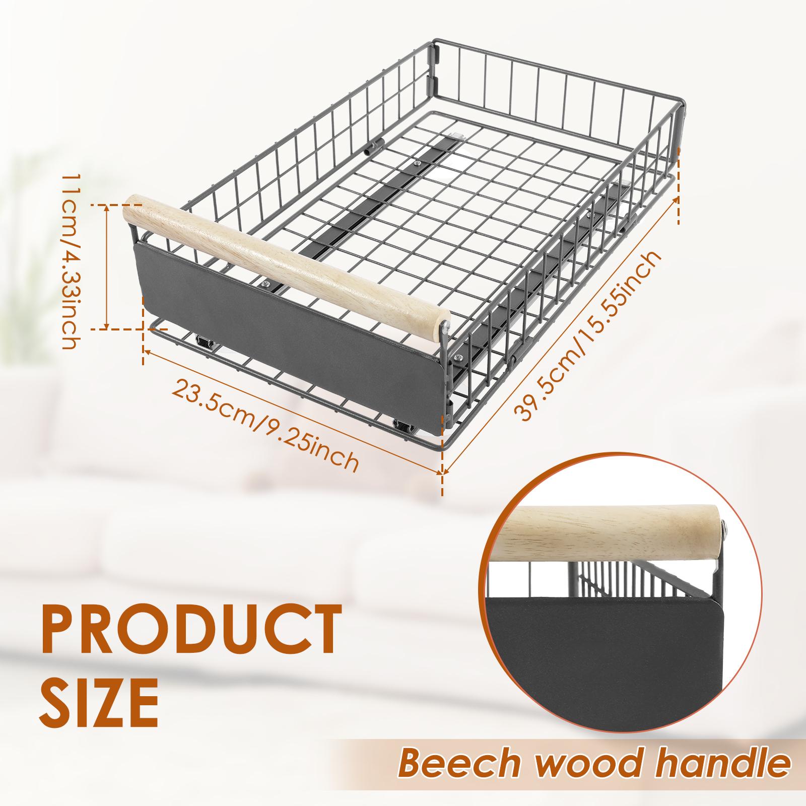 

Kitchen Storage Rack Pull Out Cabinet Organizer Solid Slide Out Pantry Shelves Multipurpose Seasoning Bottle Spice Storage Rack