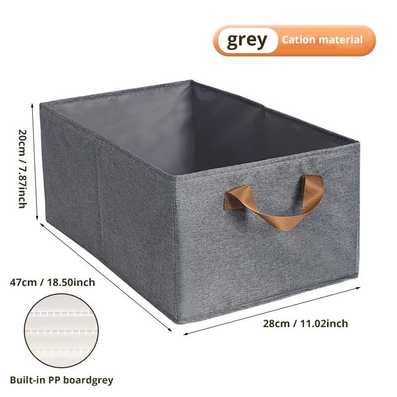

Frame Storage Box Closet Organizer Dirty Clothes Laundry Basket with Handles Foldable Clothes Storage Bin for Clothes
