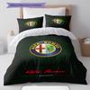 Alpha Romeo Pattern Bedding,Quilt Set Quilt Cover Pillowcase Home Birthday Gift (1 * duvet cover + 2 * pillowcase, without core)
