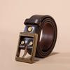 Retro Matte Pure Cowhide Retro Single-layer Belt
