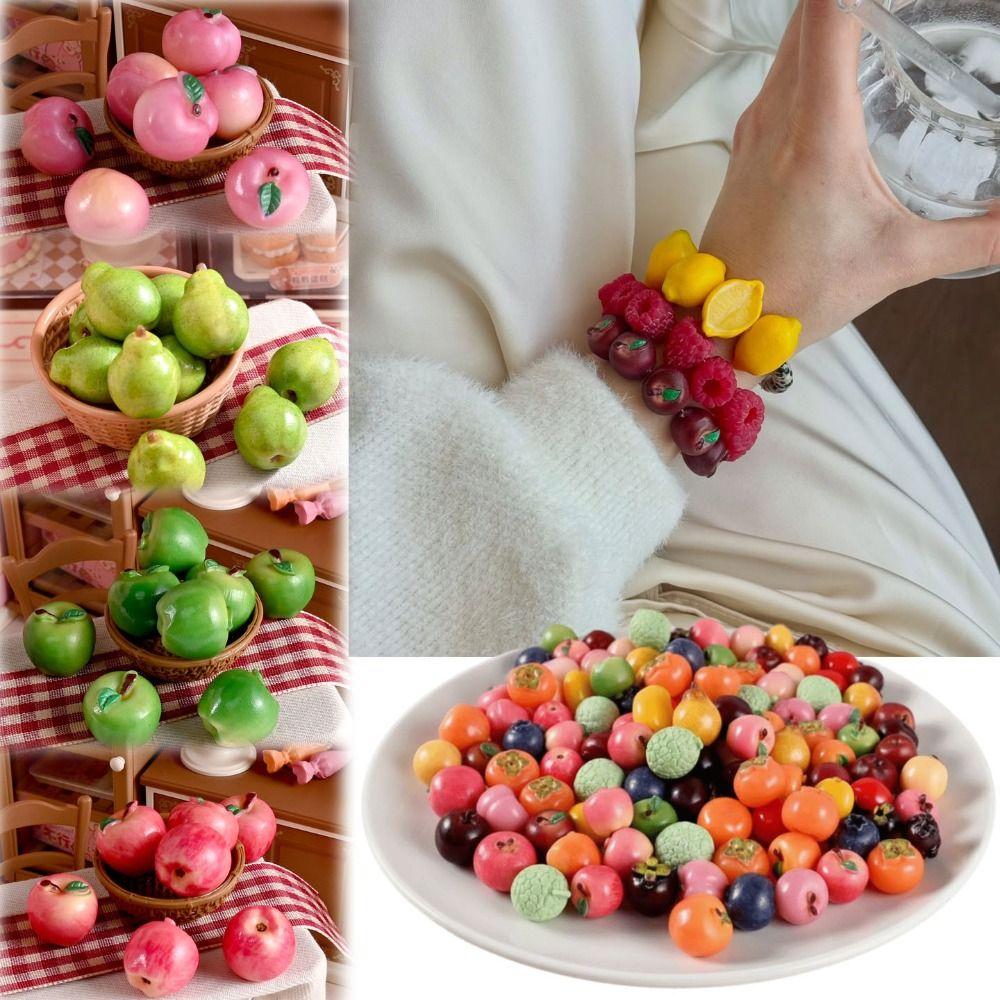 Stackable Fruits Bracelet Accessories Not Hole Fruit Beaded accessories for Not Hole Beach