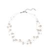 Genuine Freshwater Pearl Multi-Layer Choker: Handmade Woven Fishline Necklace - Elegant, Versatile Jewelry for Women