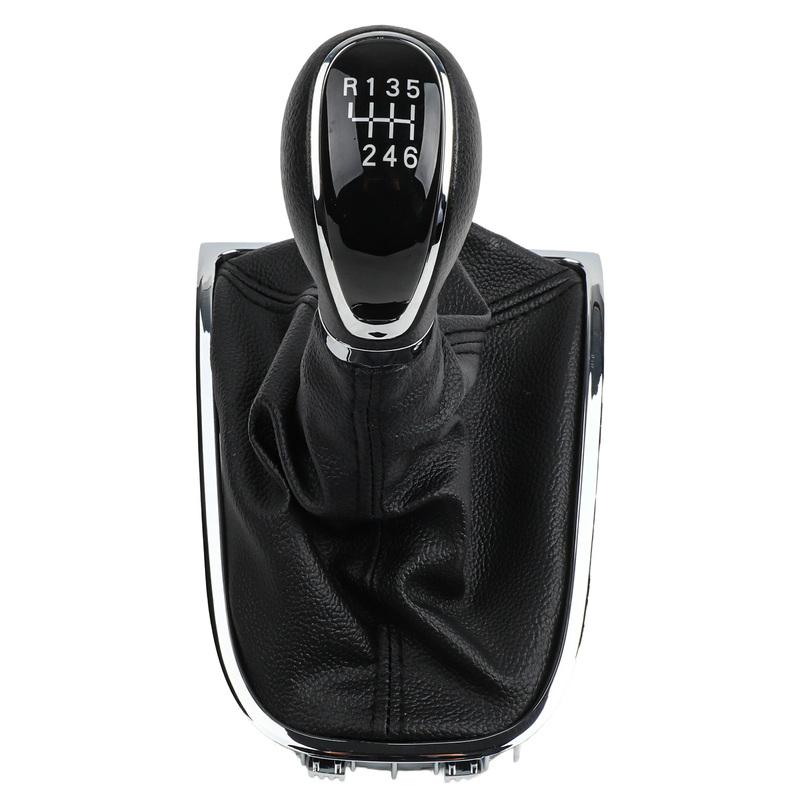0 6 Speed Car Styling PU Leather Gear Shift Knob With Gaiter Boot Cover For Excelle For OPEL FOR Astra 2009-14
