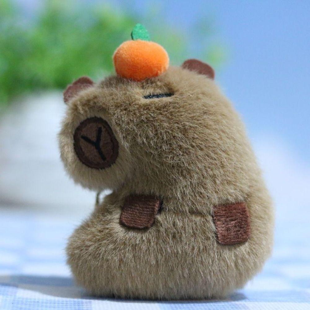 Animals Capybara Plush Keychain Stuffed Doll Capybara Plush Key Chain  Backpack Decoration