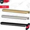 Uchwyt Meblowy Krawędziowy Nowoczesny Aluminium Czarny Mat 212 Mm 4 Sztuk