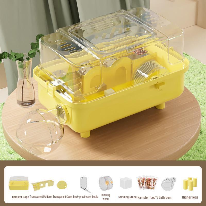 Luxury Acrylic Travel Cage for Baby Golden Hamsters
