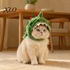 Secure Fit Pet Hat for Cats Cute Dinosaur Cats, Soft Plush Funny Cat Headwear with Shark Design, Novelty Green Costume 3D Fin And Teeth Trendy Social