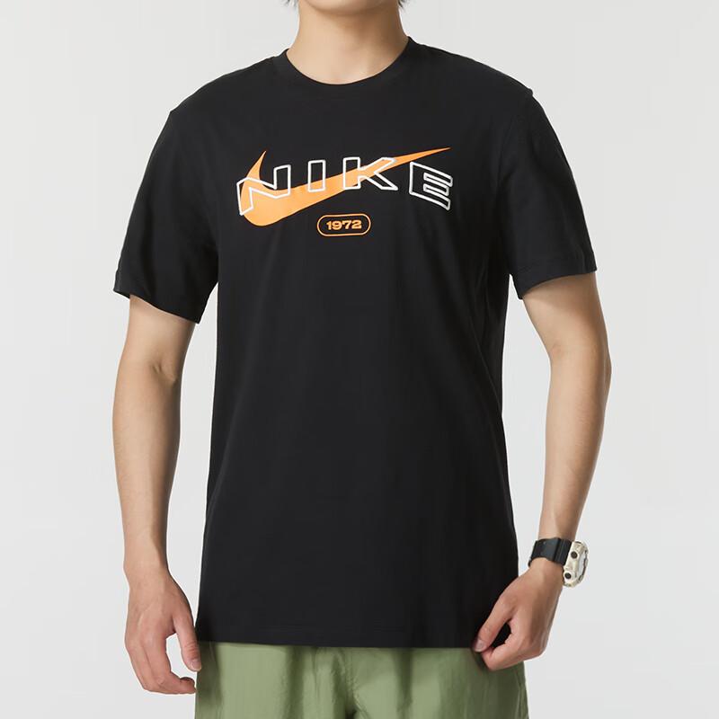 Nike Ανδρικό Αναπνεύσιμο Μπλουζάκι με Στρογγυλή Λαιμόκοψη και Κοντά Μανίκια Μαύρο FV5712-010