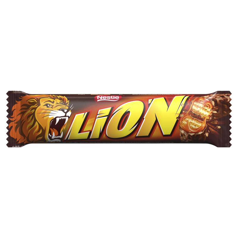 Lion Stuffed Wafer with Caramel and Wheat Flakes Covered with Milk Chocolate 42 G