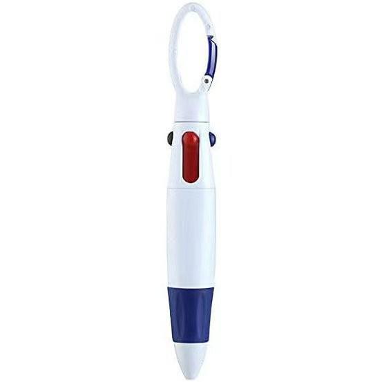Press-Type Carabiner Ballpoint Pen - Creative Promotional Pocket Pen for Exhibitions
