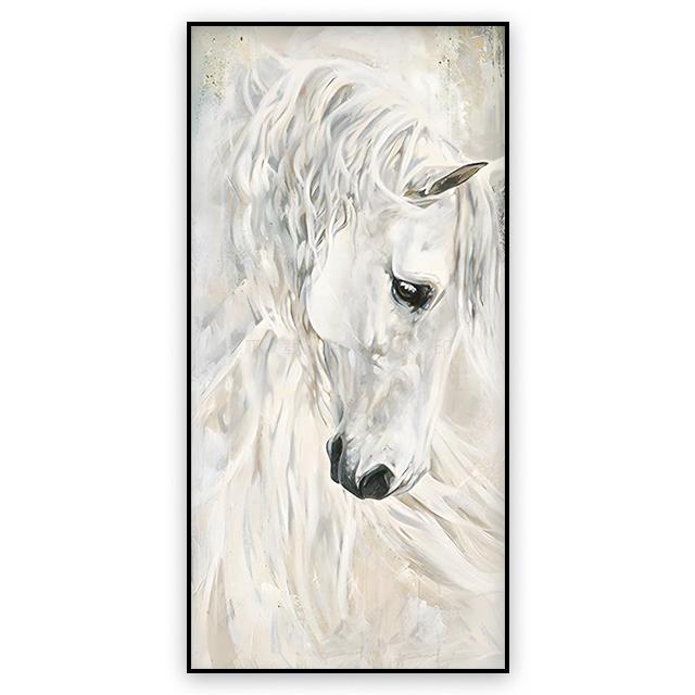 Ζωγραφική διακόσμηση με άλογο Αφηρημένη αφίσα σε καμβά απλού στυλ Τοιχογραφίες τοίχου σαλονιού για μοντέρνα αισθητική διακόσμηση σπιτιού