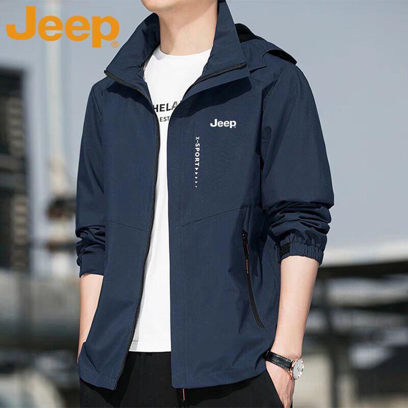 JEEP Men's Spring/Autumn Windproof Waterproof Casual Jacket