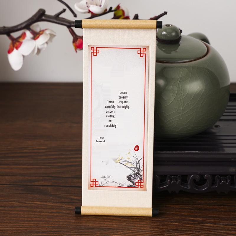 Серия Каллиграфия Деревянный Свиток Магнит на Холодильник - Культурный Подарок