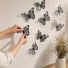 Butterfly Wall Stickers 12 Pack, 3D Hollow Single Layer Cutout, Party Decoration for Home Room Decor