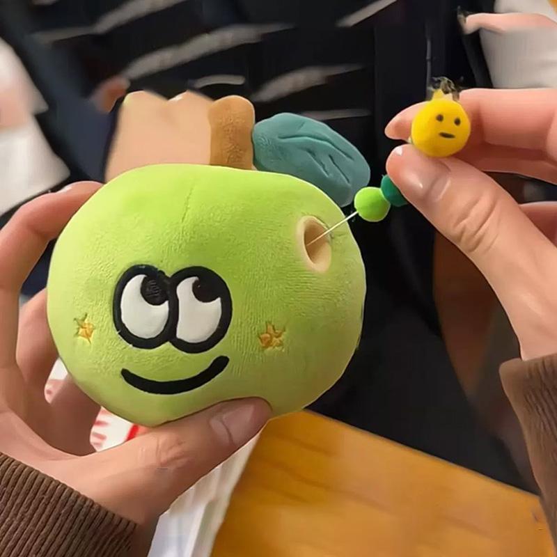 Peluche Sorpresa Ciondolo Mela Rossa Con Buchi di Insetti Proposta Nascondi l'Anello Regalo Sorpresa San Valentino Inviare alla Fidanzata Piccoli Regali