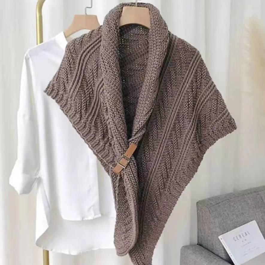 Moderner Retro-Hahnentrittschal für Damen: Eleganter Kaschmir-Imitat-Schal, Koreanischer Stil, Alleskönner, Warmes Winter-Accessoire