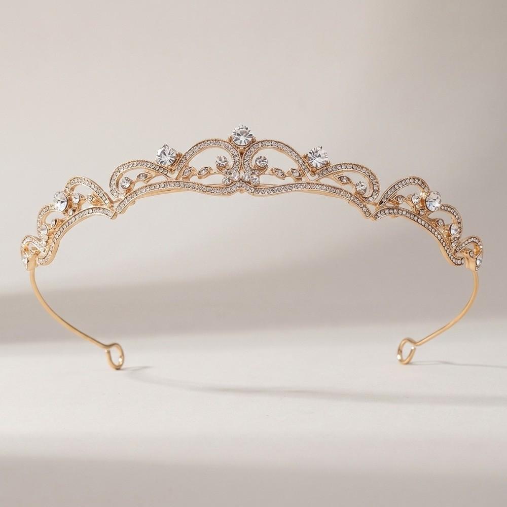 Elegant Bridal Crown Headwear Headband Fashion Princess Hair Hoop  Hair Accessories золотой