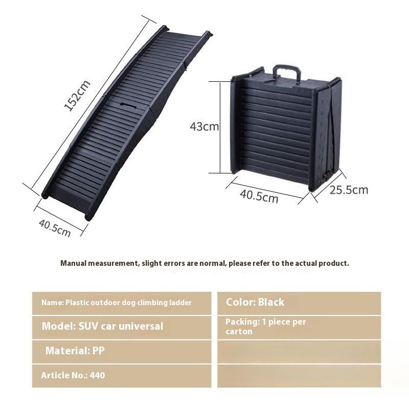 

Folding Ladder for Pet, Large Dog Ramp, Car Stairs, Non-Slip Plastic Cat Climbing, Safety Ramps, High Beds, SUV Trucks