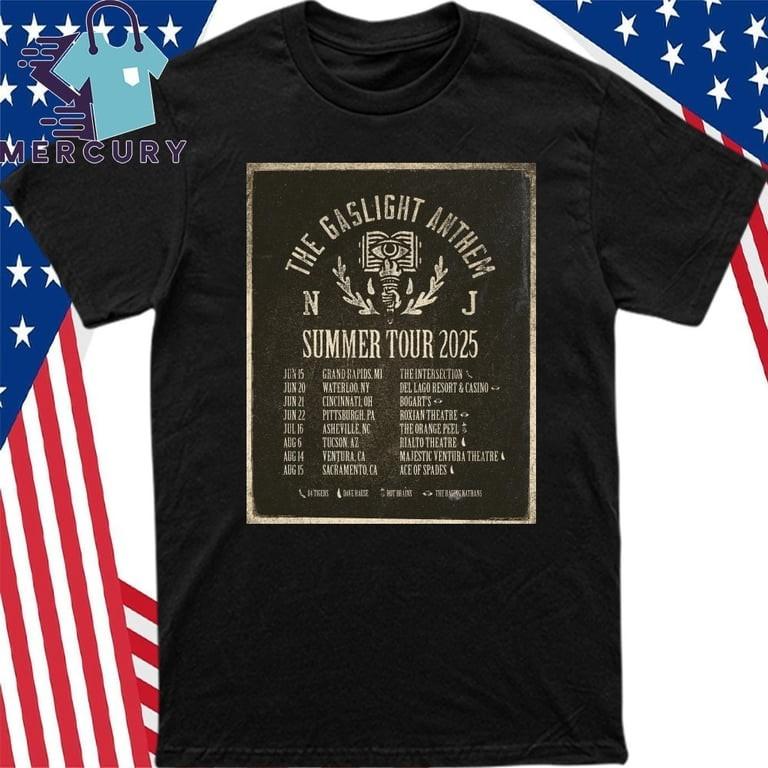 The Gaslight Anthem Summer Tour 2025 Poster T-Shirt Unisex T-Shirt L