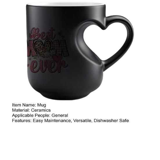 Färgförändrande Kaffemugg Bästa Mamma Någonsin Värmekänslig Keramisk Kopp Avslöjar Dold Hjärtdesign Unik Morsdagspresent till Mamma Mormor