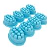 4 Cavities Oval Massage Soap Mold Massage Bar Silicone Molds for DIY Soap Making Silicon Mold for Soap Making Soap Resin Molds